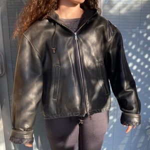 Vintage Rugby Leather Jacket